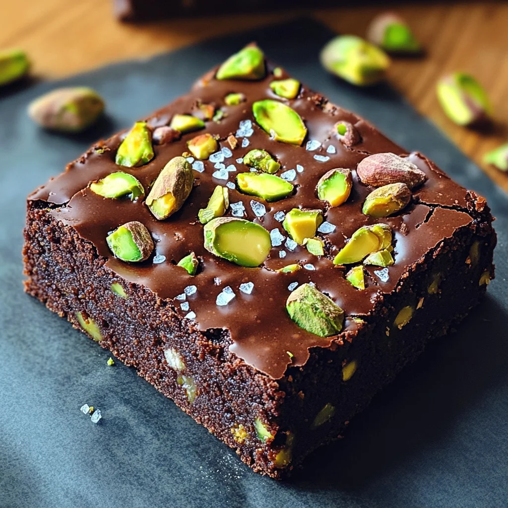 Brownie ai pistacchi con avocado