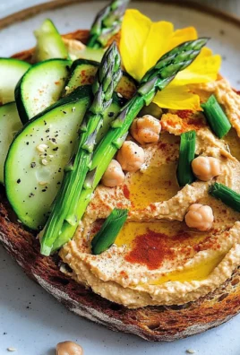 Bruschettona con hummus e verdure