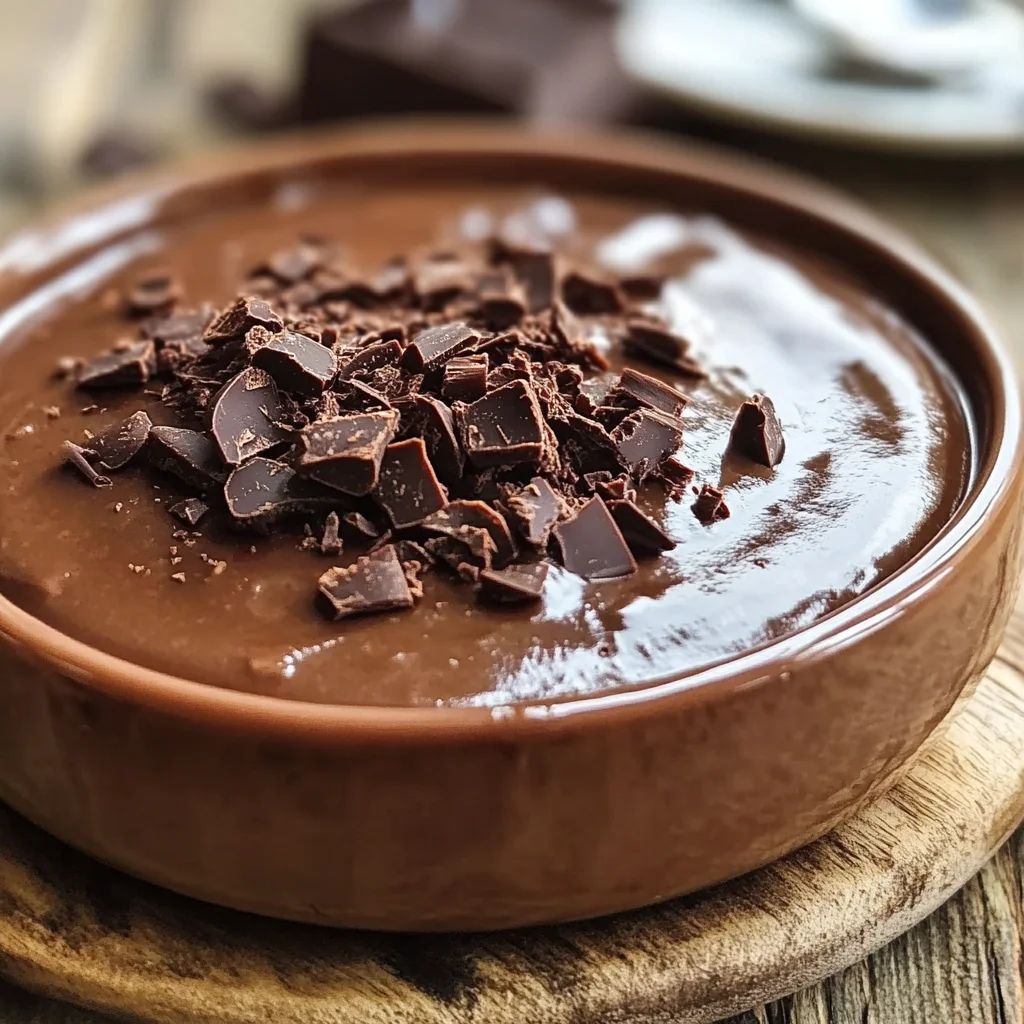 Budino al cioccolato cremoso