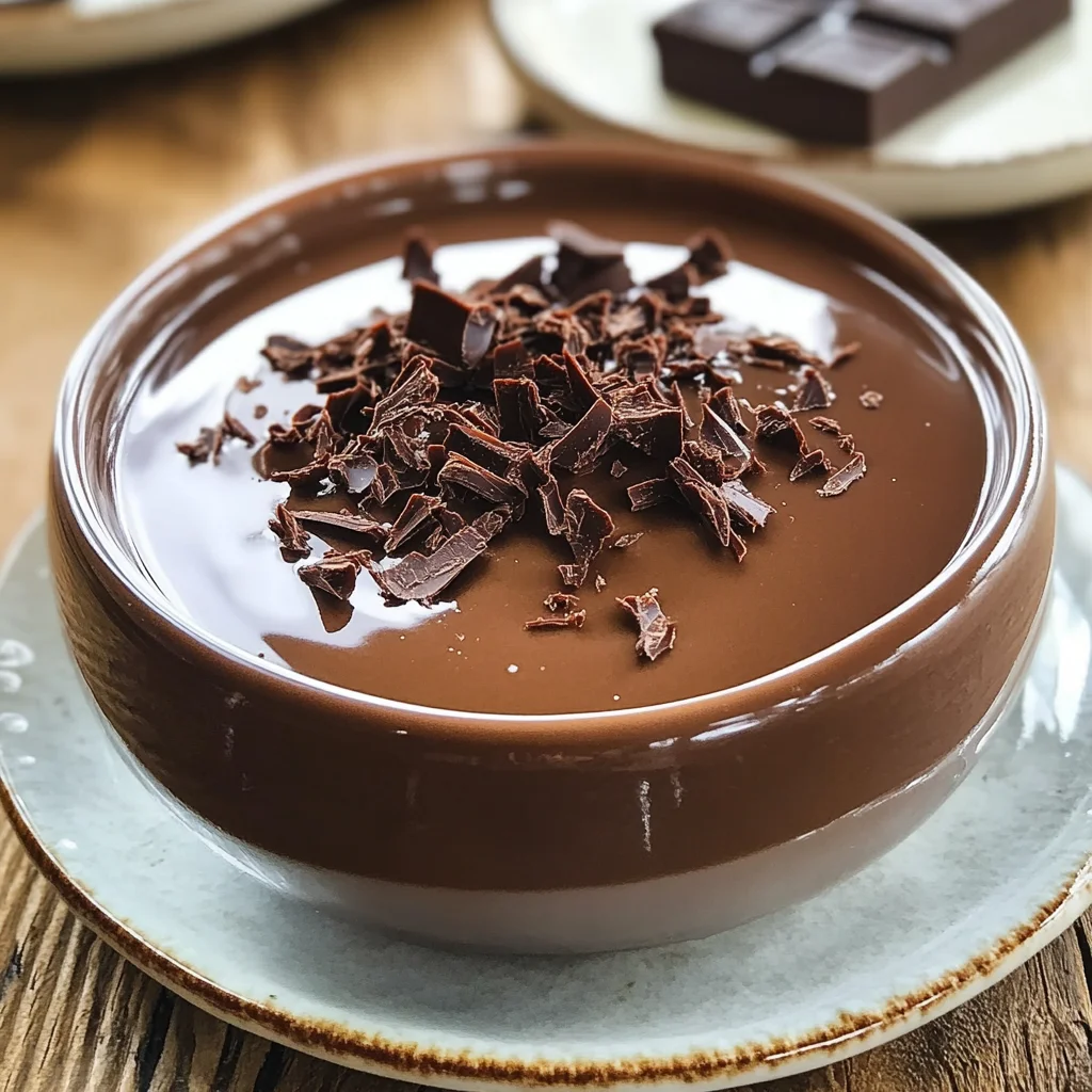 Budino al cioccolato cremoso