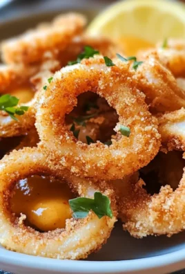 Calamari fritti con salsa zucca