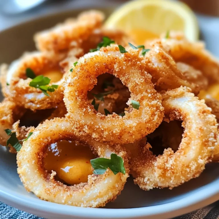 Calamari fritti con salsa zucca