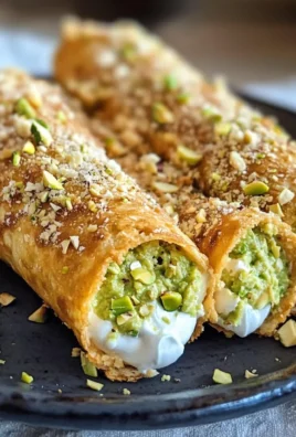 Cannoli alla crema di piselli