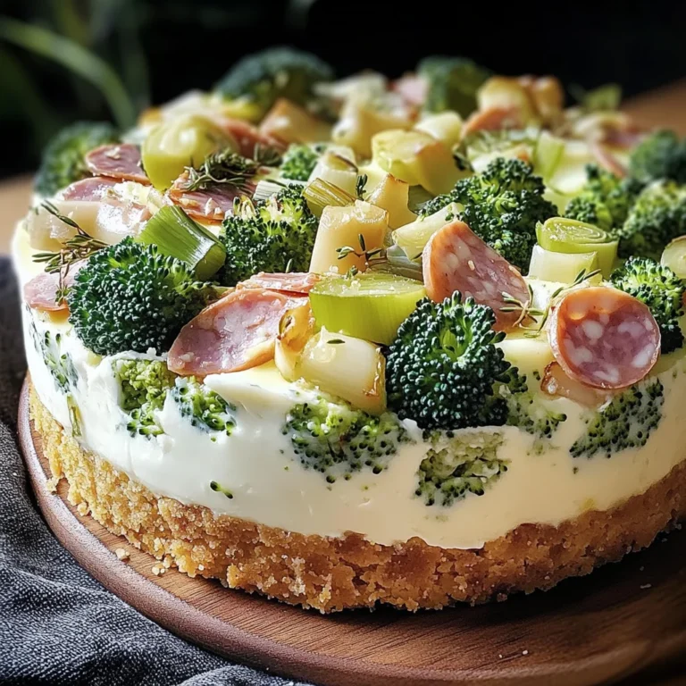 Cheesecake salato gorgonzola stracciatella