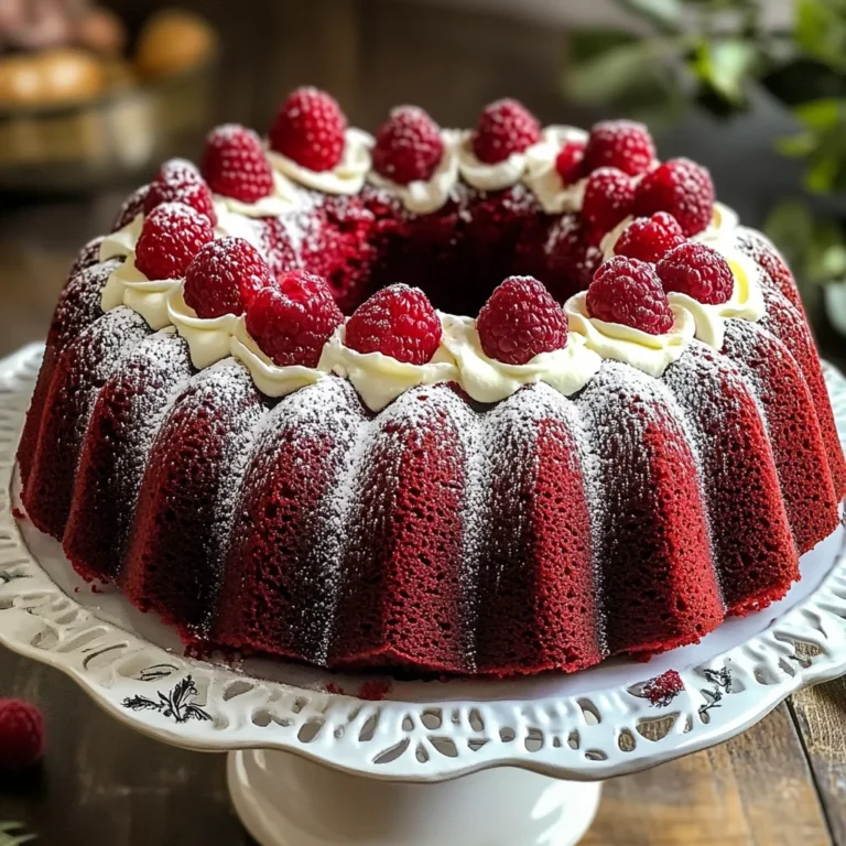 Ciambella Red Velvet con Lamponi