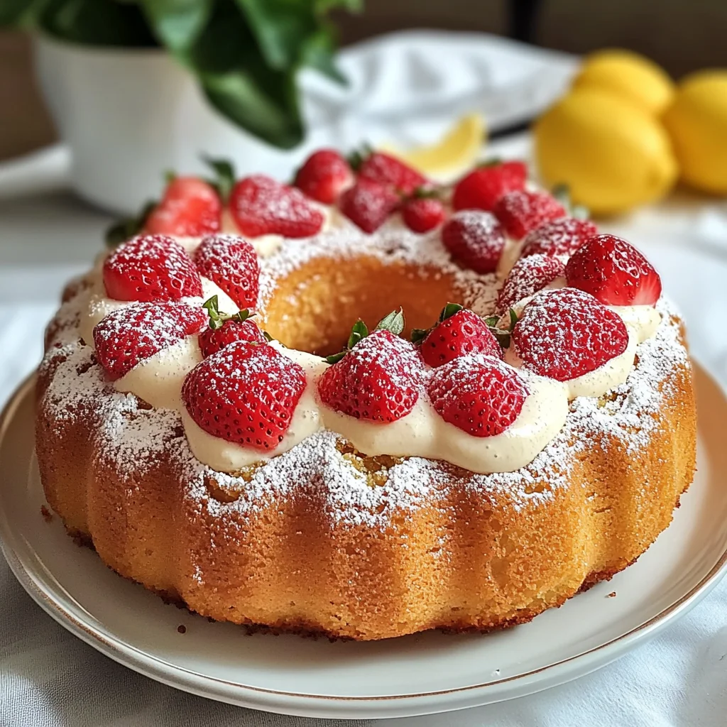 Ciambella alle fragole
