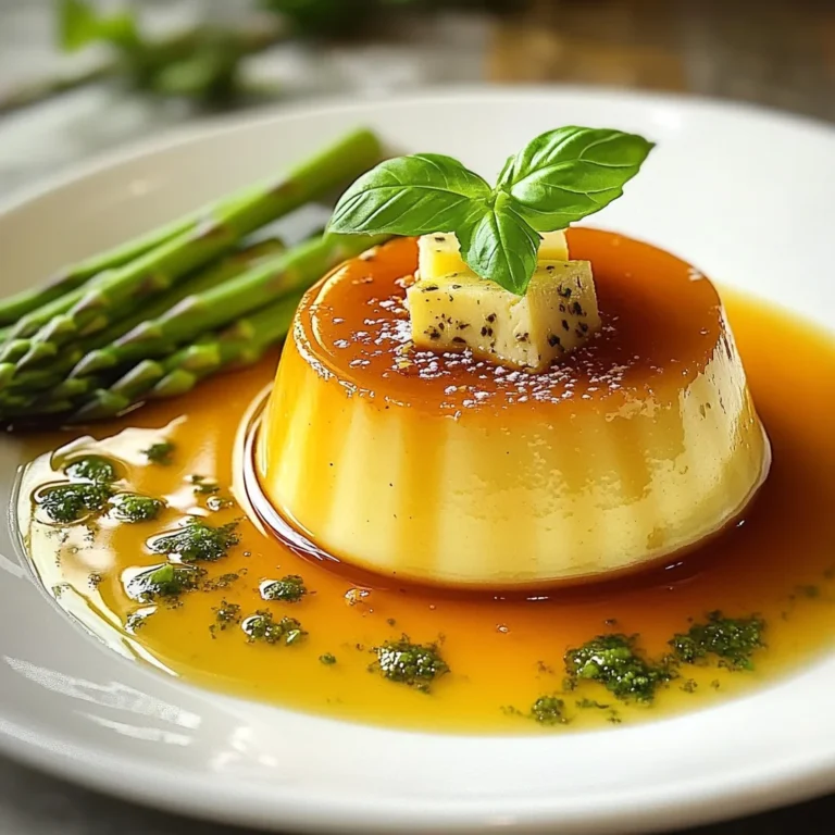 Crème caramel salato Grana Padano