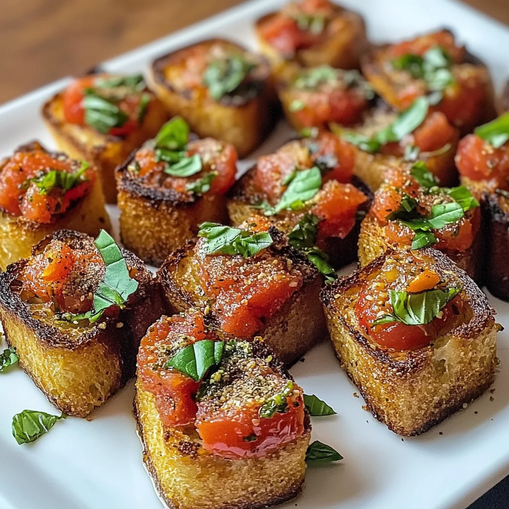 Crostini al pomodoro croccanti