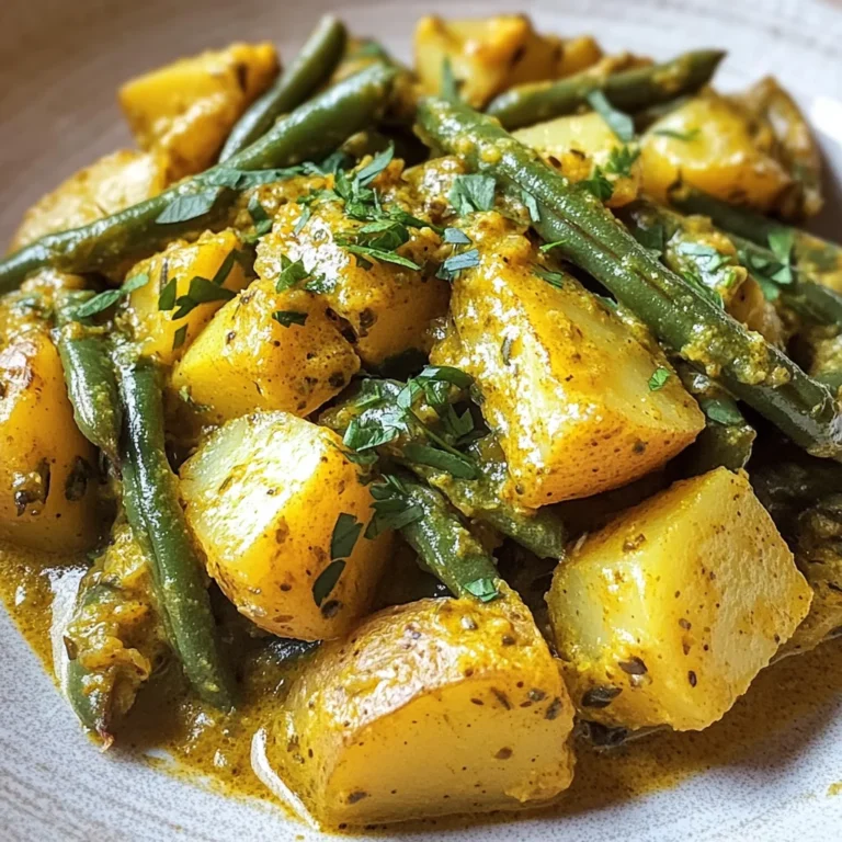 Fagiolini con patate curry