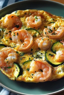 Frittata albumi zucchine gamberetti