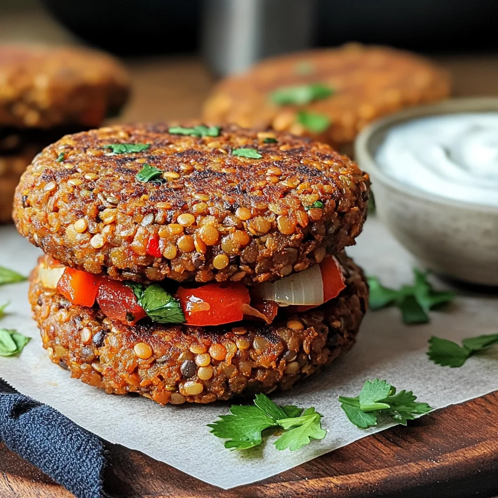 Hamburger di Lenticchie Rosse