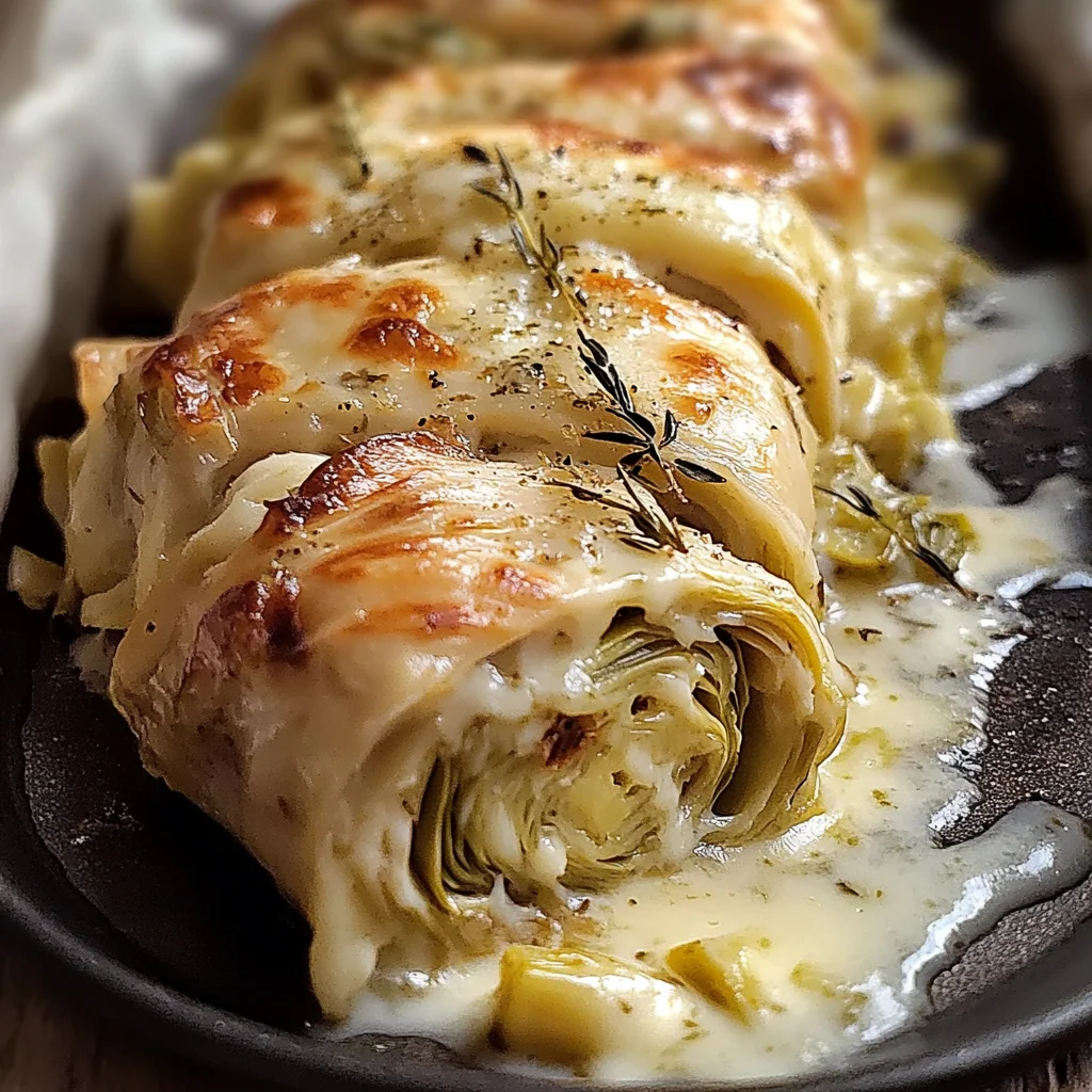 Involtini di svizzera con carciofi