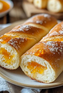 Mini baguette di pan brioche