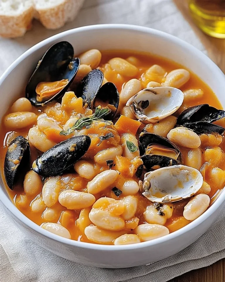 Pasta fagioli e cozze napoletana