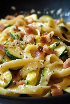 Pasta zucchine e pancetta