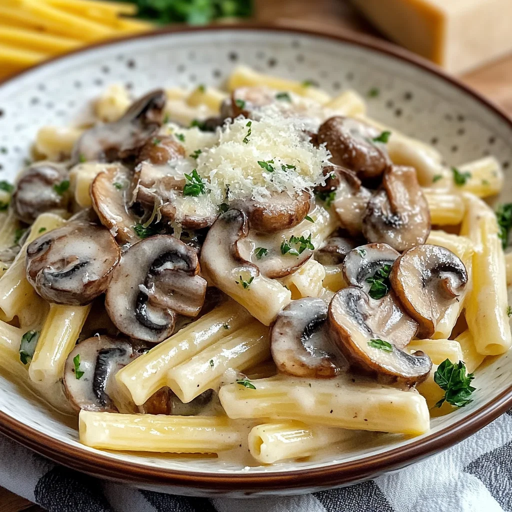 Pennette funghi e panna