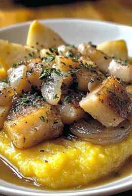 Polenta e baccalà alle cipolle
