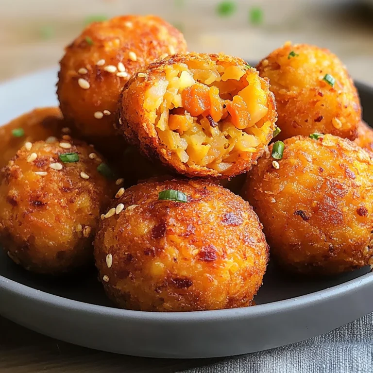 Polpette patate dolci kimchi