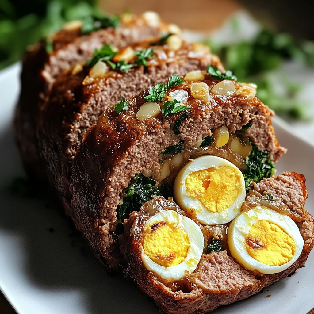 Polpettone con uova sode