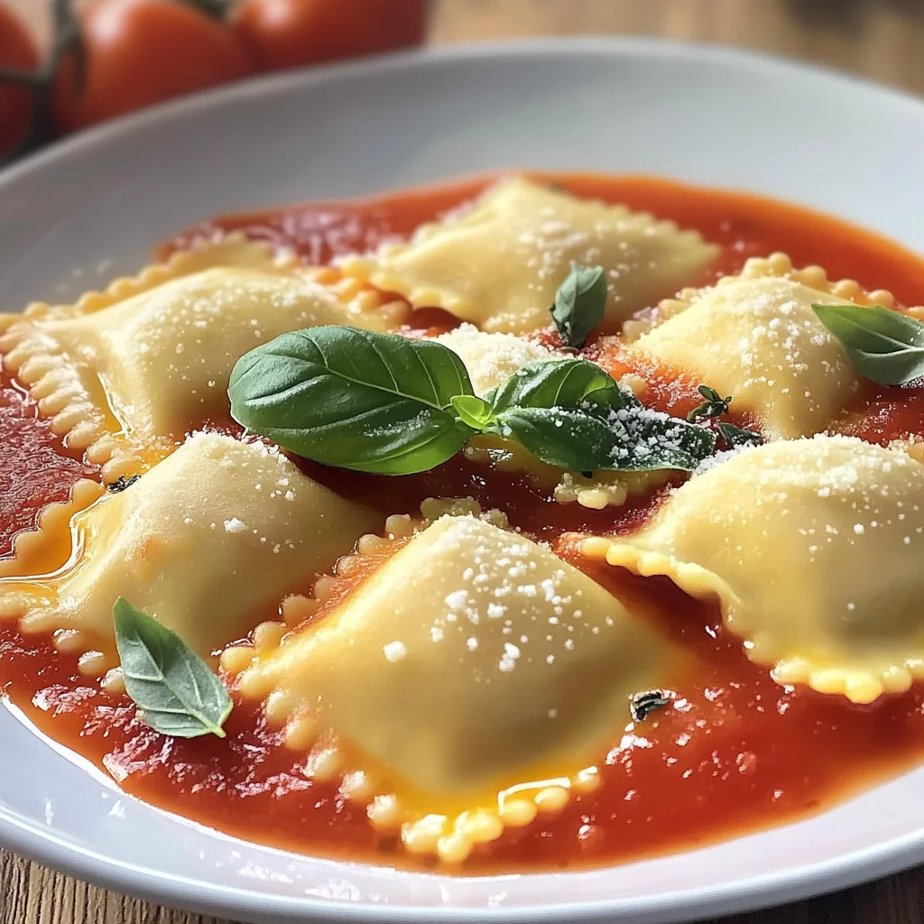 Ravioli capresi con caciotta