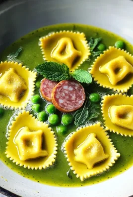 Ravioli di capra in brodo