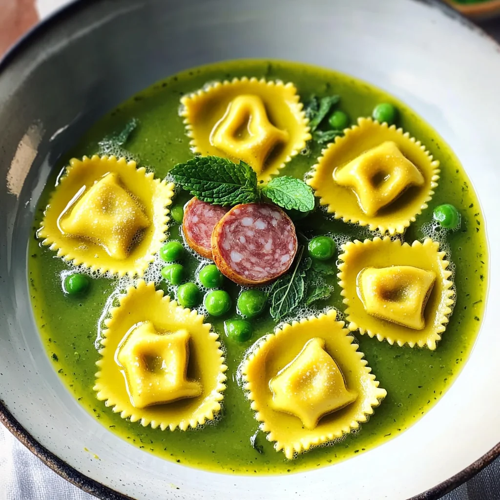 Ravioli di capra in brodo