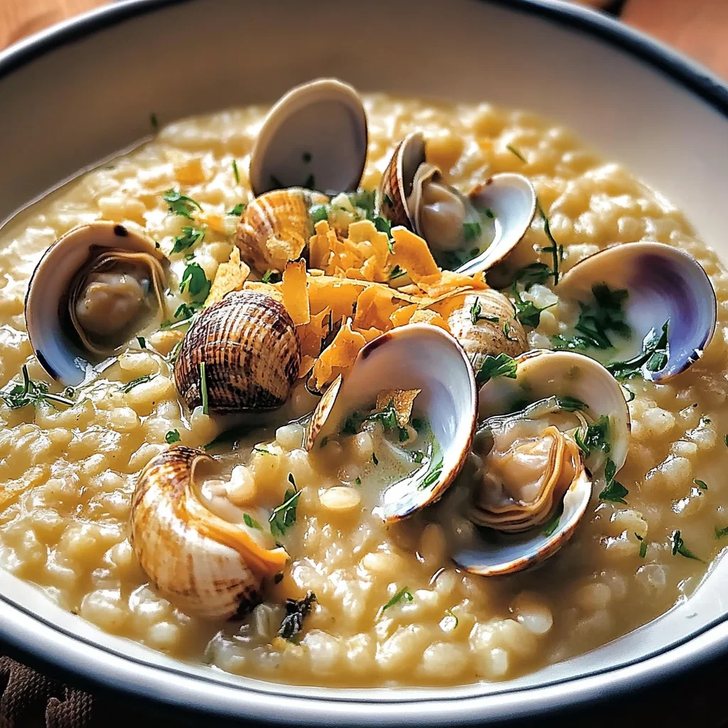 Risotto cremoso alle vongole