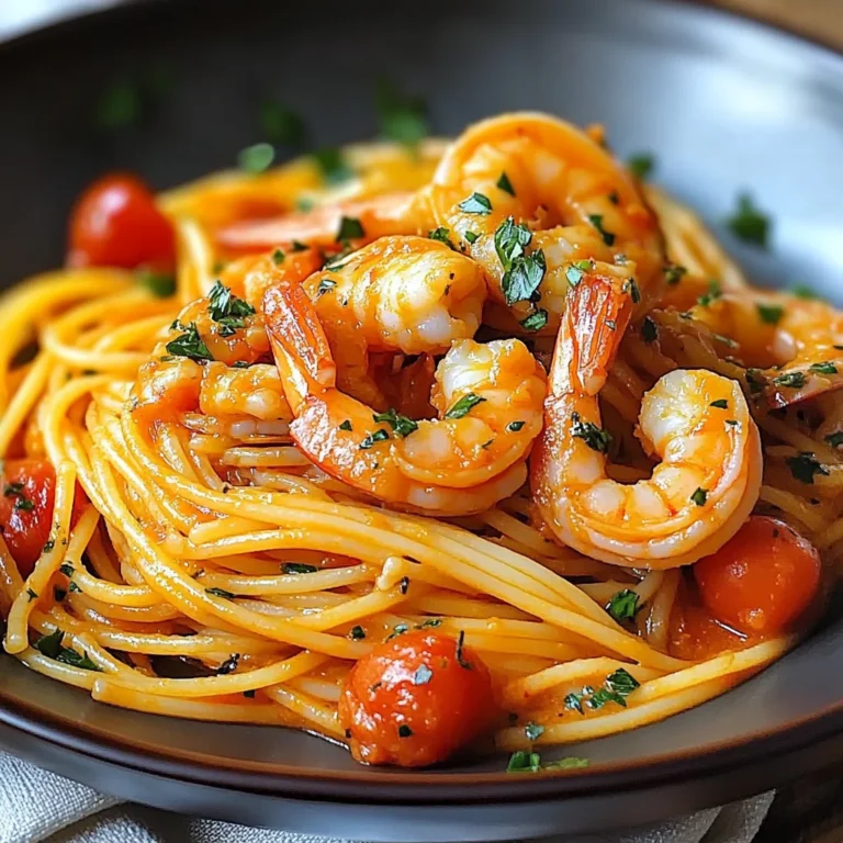 Spaghetti con gamberoni