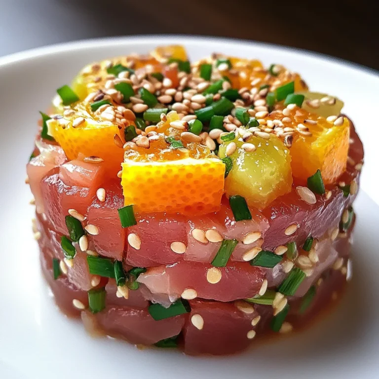 Tartare di tonno fresco