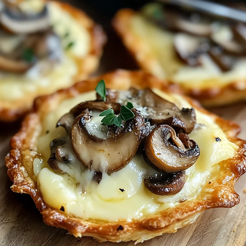 Tartellette formaggio funghi porcini