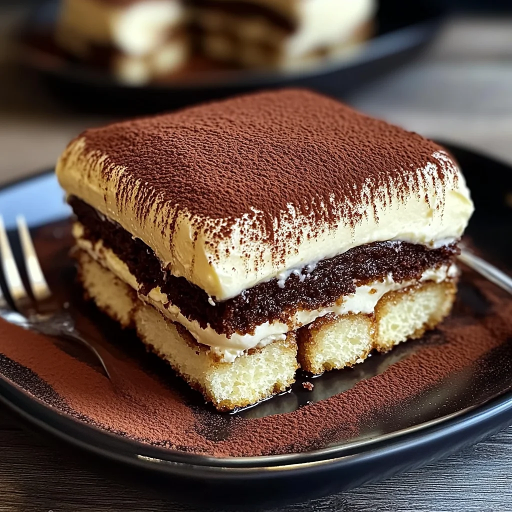Tiramisù al cioccolato fondente