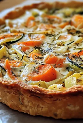 Torta con scamorza e verdure