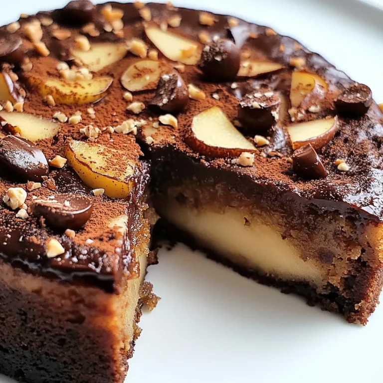 Torta pere e cioccolato