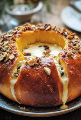 Zucca di pane fonduta capra