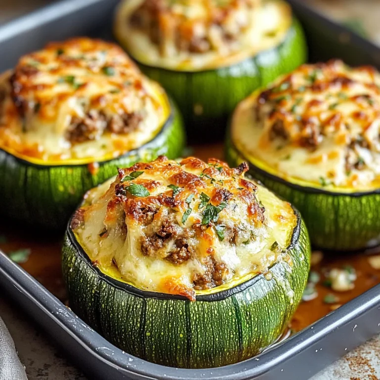 Zucchine tonde ripiene provola