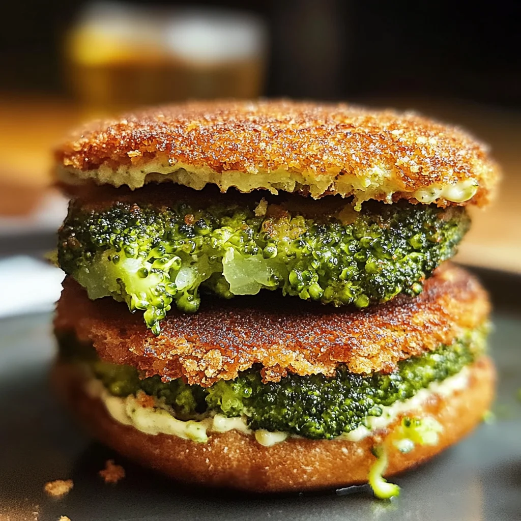 Burger di broccoli gustosi