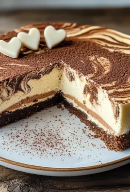 Cheesecake marmorizzata senza cottura