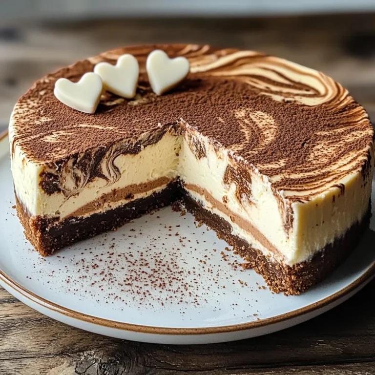 Cheesecake marmorizzata senza cottura