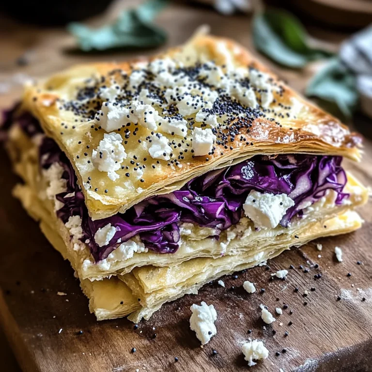 Erbazzone con cavolo viola