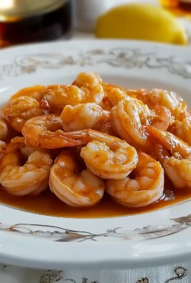 Gamberi saporiti al brandy