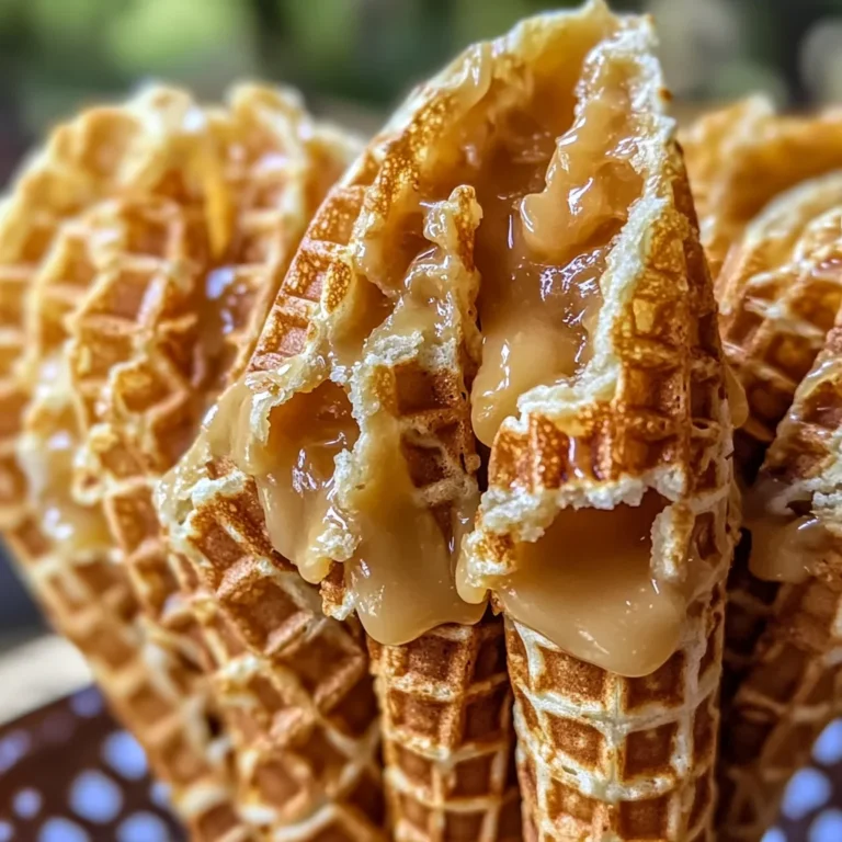 Gaufres croustillantes dulce leche
