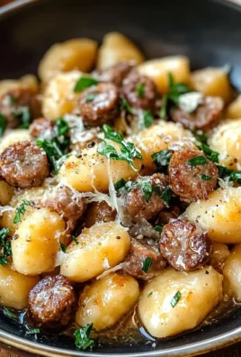Gnocchi con salsiccia e stracchino