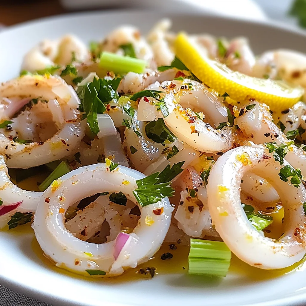Insalata di calamari al limone