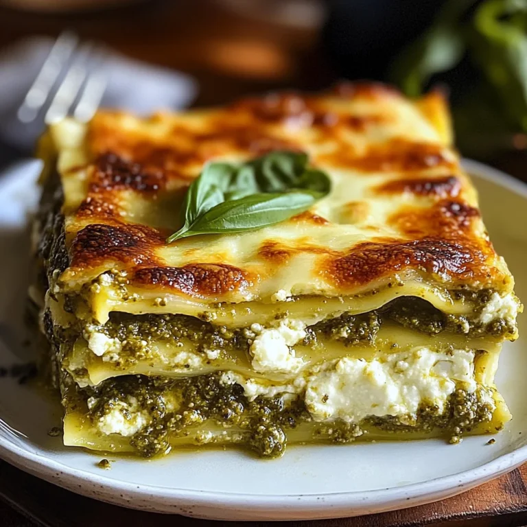 Lasagne ricotta e pesto
