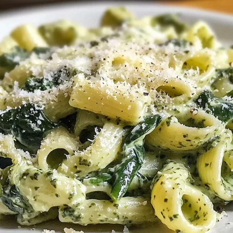 Pasta con spinaci cremosa facile