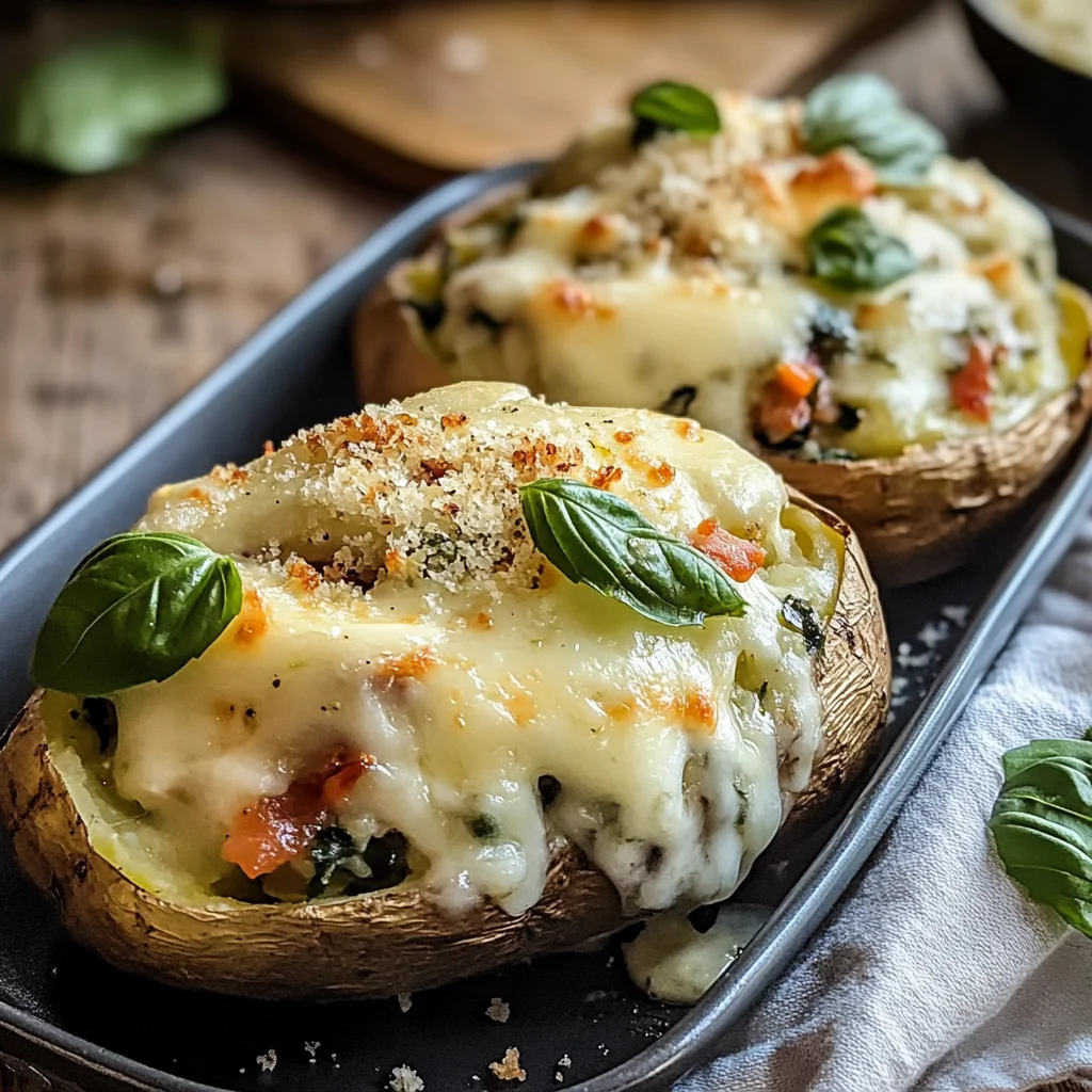 Patate ripiene verdure formaggio