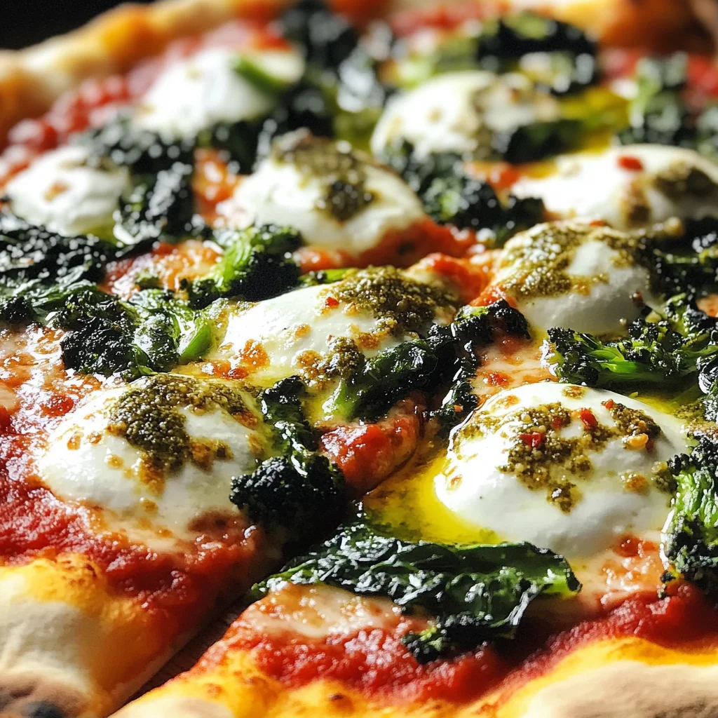 Pizza con cime di rapa