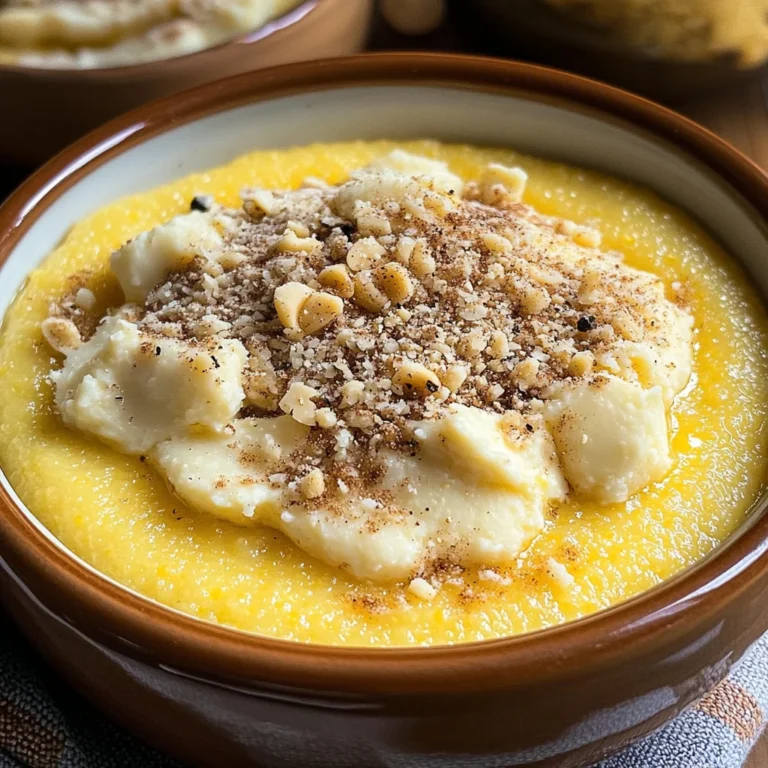 Polenta concia con formaggi