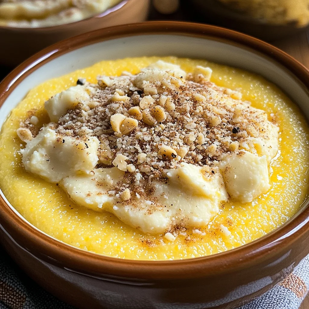 Polenta concia con formaggi