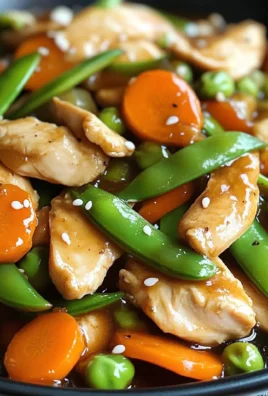 Poulet sauté aux légumes